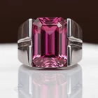 Pink Tourmaline Ring Men's 925 Sterling Silver Handmade Statement Gift Ring B133