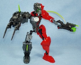 Hero Factory 6218 SPLITFACE &nbsp;- Complete Lego Bionicle Figure with All Weapons
