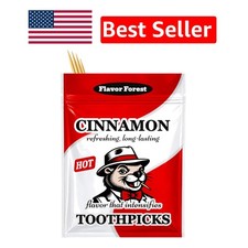 Intensely Sweet 200ct Cinnamon Toothpicks - Resealable Sugar-Free Delight