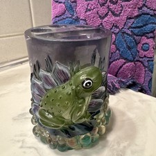 1970 s Lucite/ Acrylic/Resin Frog Toothbrush ...