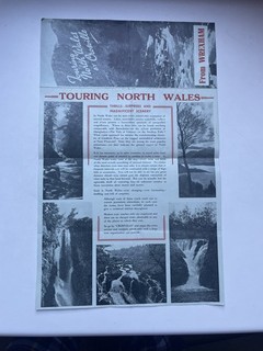 1950s 1960s Crosville coach tours from Wrexham North Wales brochure inc. map