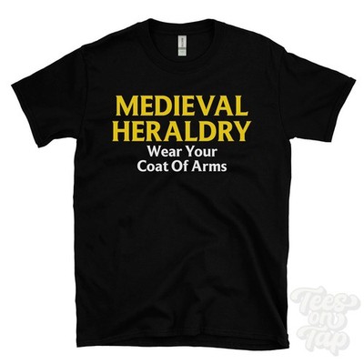 MITTELALTER HERALDIK TRAGEN SIE IHR WAPPEN T-SHIRT Familienwappen | Ritterschild
