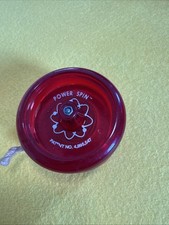 VTG Used Yomega Yo-Yo Translucent Red Power Spin