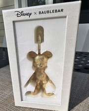 DISNEY X BAUBLEBAR Mickey Mouse Keychain Bag Charm GOLD TONE