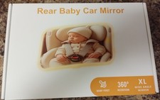 Baby Car Mirror with Light 2026 Upgraded USB-Power Car Seat Mirror for Baby Rear