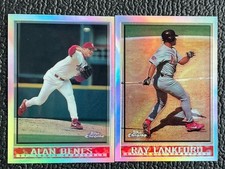 🔥(2X) RAY LANKFORD & ALAN BENES TOPPS CHROME REFRACTOR!🔥CARDINALS!
