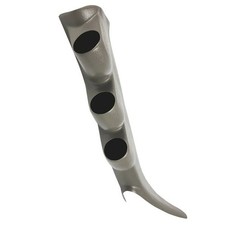 Glowshift Gray Triple Pillar Gauge Pod Fits 2000-2006 Chevy Silverado 2500 3500 Glowshift Gray Triple Pillar Gauge Pod Fits 2000-2006 Chevy Silverado 2500 3500