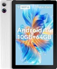 AEEZO Tablet 10 Inch Android 14 Octa-Core ,10GB+64GB,1TB Expand IPS Screen