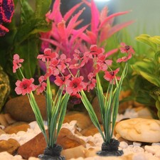 2 Pcs Aquarium Dcor Thematic Ornaments Fish Tank Plant Decoration