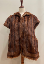 Vintage Evans Custom Studio Brown Mink Fur Capelet c1960s