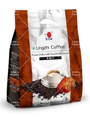DXN Lingzhi 3 in 1 Coffee 25 Sachets with Ganoderma Extract (Pack of 3)