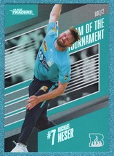2023-24 LUXE CRICKET TEAM OF THE TOUNAMENT BLACK CARD - TTB19 Michael NESER /50
