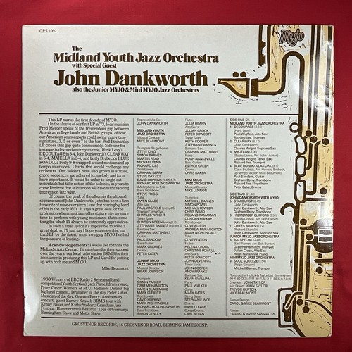 Midland Youth Jazz Orchestra John Dankworth Starburst LP 12’ Vinyl Record 1980 - Picture 2 of 6