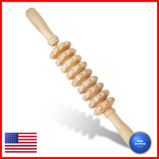 Liitrton Manual Wooden Fascia Massage Roller Trigger Points For Release