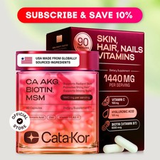 Skin Hair Nail Support Capsules AKG MSM Hyalu...
