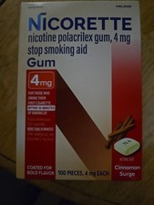 Nicorette Cinnamon Surge 4mg Gum - 100 Count