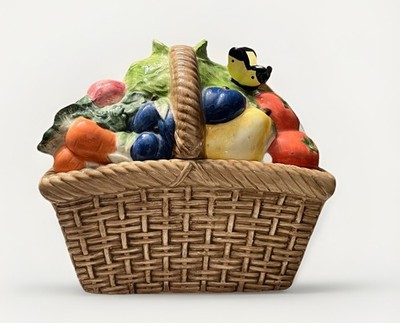 Certified International Corporation VEGETABLE BASKET COOKIE JAR Peggy Jo Ackley