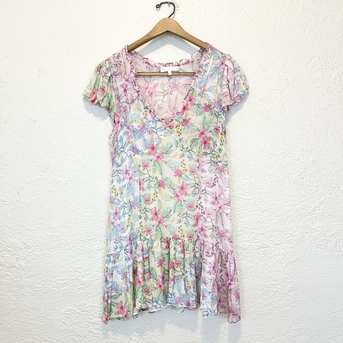 LoveShackFancy Dress Mini Floral Patchwork size 10