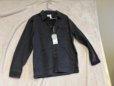 Larsson & Co Charcoal Denim Shacket Jacket Medium
