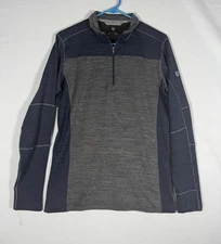 Kuhl Ryzer Quarter Zip Mens Small Henley Base Layer Hiking Outdoor Thumb Holes