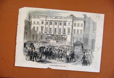 Original alter antiker Druck Edinburgh Wahl um 1859 illustriert London News 19.