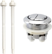 38mm Thread Dual Flush Toilet Button Replacement Round Head Tank Push Button