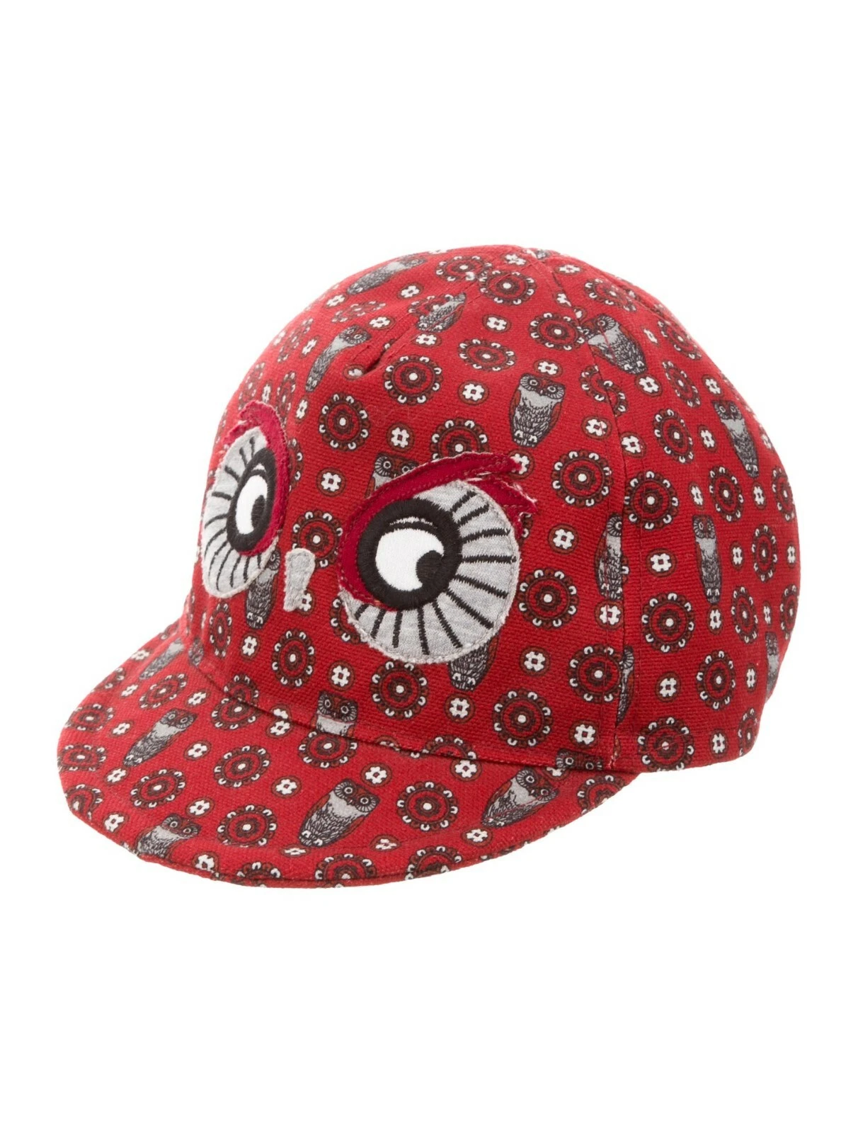 DOLCE & GABBANA Kids' Owl Baseball Cap in Red, Size 1, Nwt!