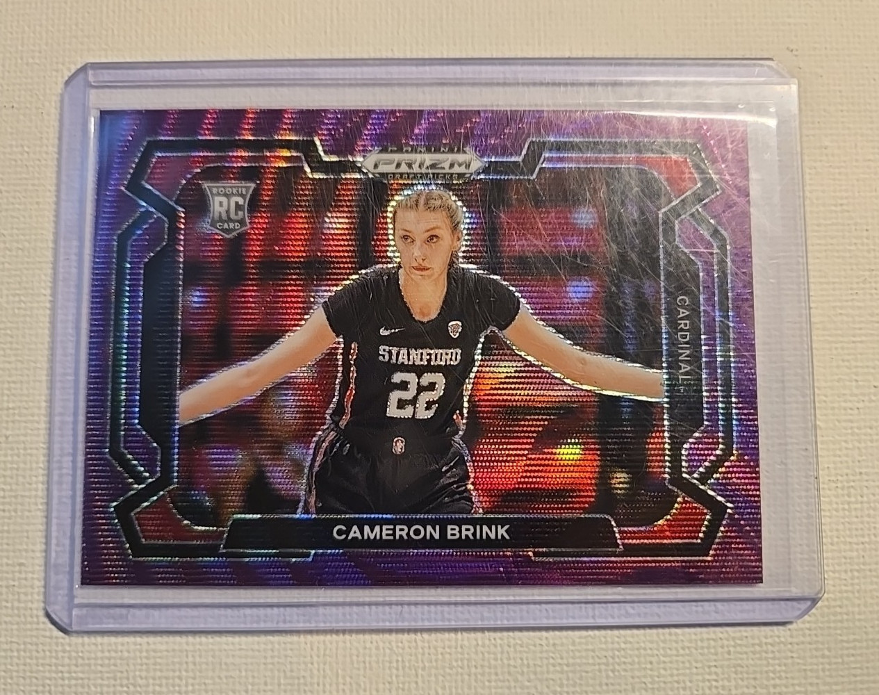CAMERON BRINK 2024 Panini Prizm Draft Picks #89 Variation Purple Wave RC