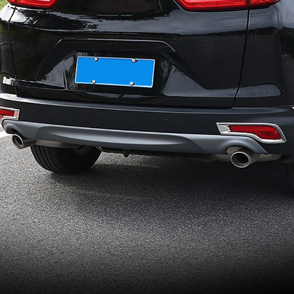 Fit For Honda CR-V CRV 2017-2019 ABS Chrome Rear Tail Fog Light Lamp Cover Trim