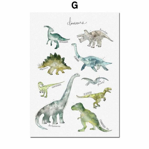 Dinosaur Lion Fox Deer Animal Wall Art - Picture 6 of 17