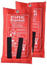 QUICK RELEASE FIRE BLANKET 1M X 1M SOFT CASE FOR HOME OFFICE CARAVAN SAFETY NEW