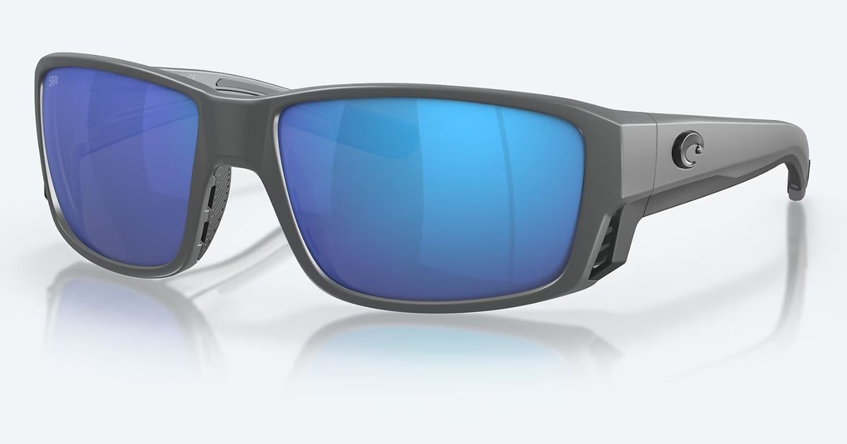 NEW Costa Del Mar Tuna Alley PRO Matte Gray Blue Mirror