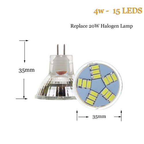 1x 10x LED Spotlight Bulbs MR11 5730 SMD DC 12V 20W Halogen Replacement Lamp RH - Picture 19 of 19