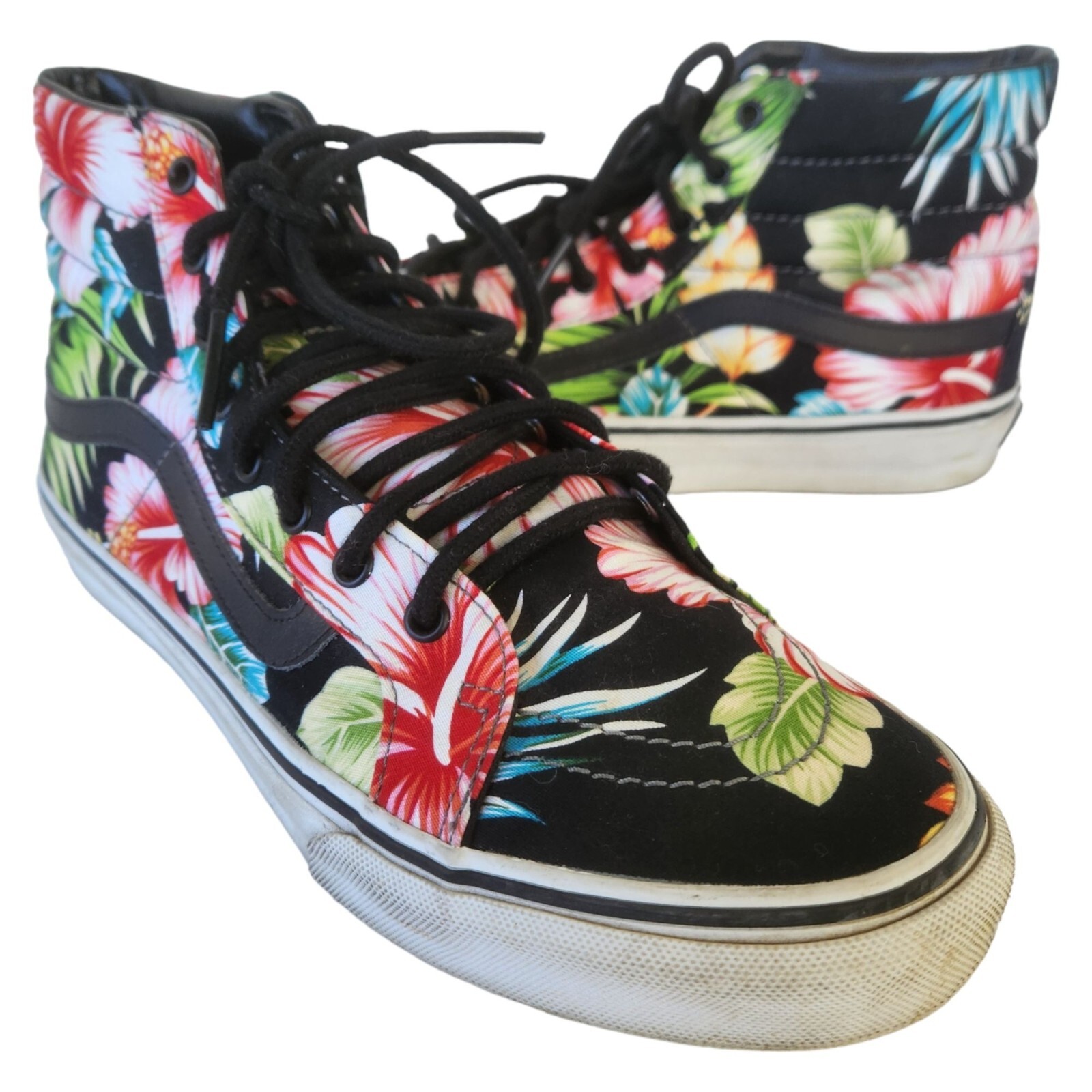 Vans Sk8-Hi Floral Lace-Up Sneakers Unisex Size 9.5M/11W-image