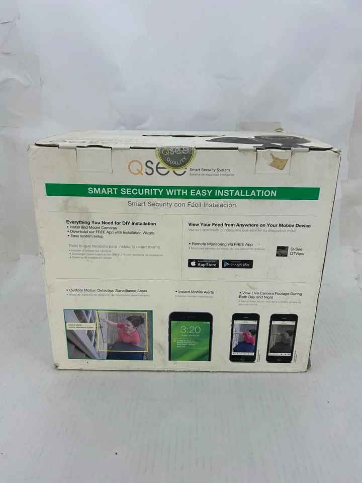 Q SEE Smart Security System HD 1080P 8 Channel DVR 1TB 8 Cameras QTH84-8DF...... - Image 3 of 4