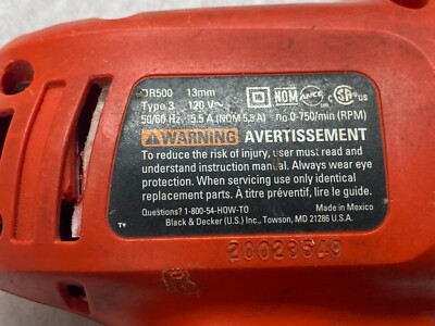 Black & Decker Drill DR500 Type 3 13mm | eBay