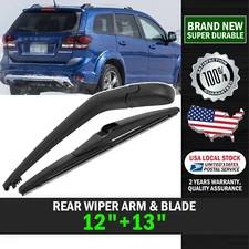 New Rear Windshield Back Wiper Arm Blade Set 12"+13" OEM Replacement All Season