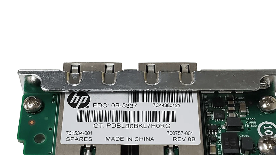 Adaptador de red de doble puerto HP 533FLR-T FlexFabric 10 GB 700757-001 701534-001 Foto 4 de 4