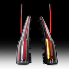 Set VLAND FULL LED Tail Lights For 2015-2020 GMC Yukon XL Clear Rear Brake Lamps