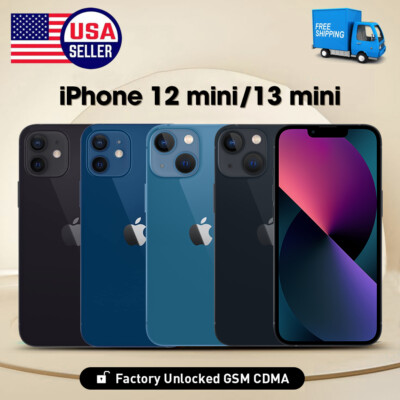 New Sealed Apple iPhone 12 Mini/13 Mini 5G 64GB 128GB 256GB ALL