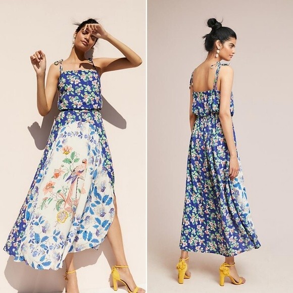 Anthropologie Akemi + Kin Passaro Bird Maxi Dress… - image 1