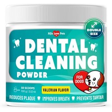 Probiotic Dental Powder for Dogs  Fresh Breath  Plaque Relief  100g