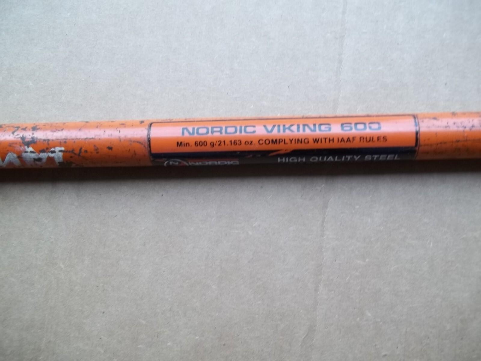 used Nordic Viking 600g Javelin for practice or competition eBay