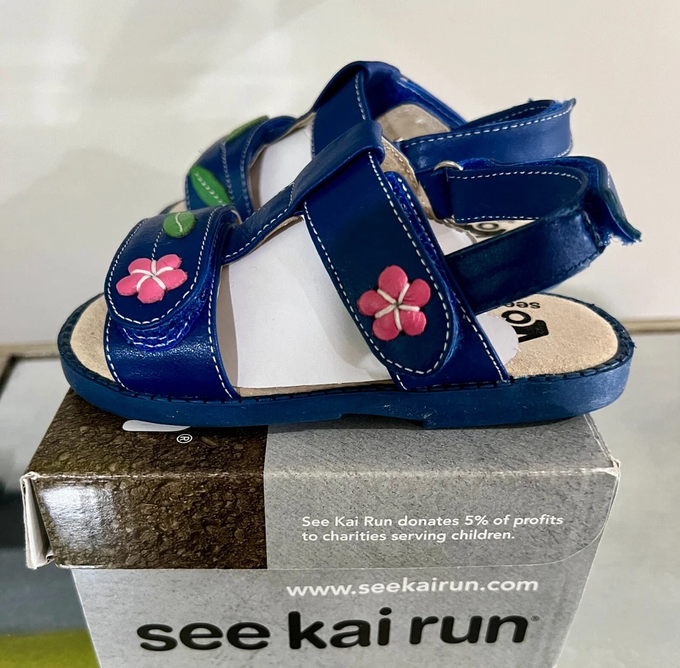 NUEVO Zapatos Sandalias See Kai Run Niña Pequeña Talla 7 Foto 2 de 4