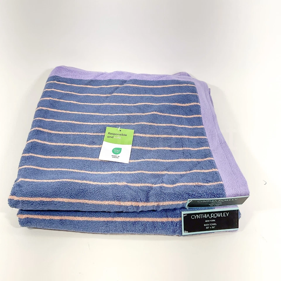 Cynthia Rowley 2 Bath, 2 Hand, Towel 4 Set 100% Cotton  New - Image 4 of 4