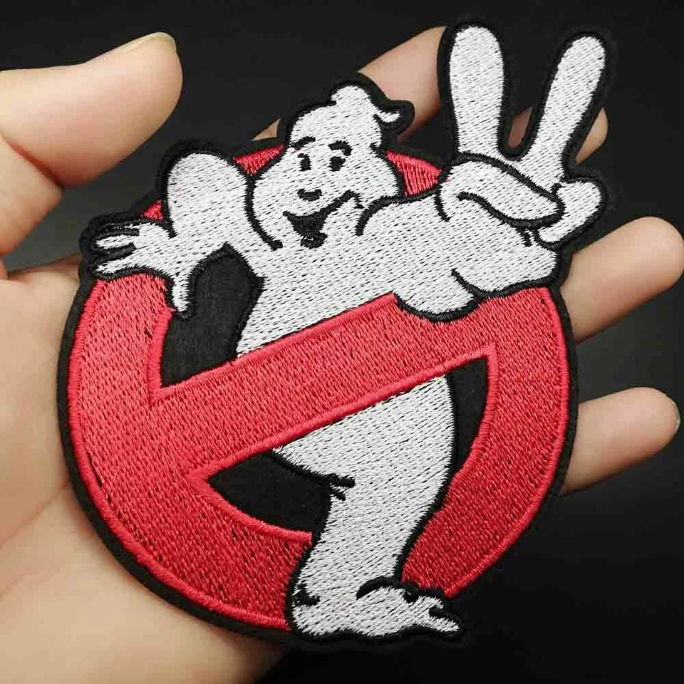 GHOSTBUSTERS 2 movie logo iron-on embroidered patch HIGH-QUALITY! 3.5" stay-puft - Image 2 of 2