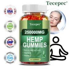 Extra Strength Herbal Gummies for Sleep, Anxiety, Inflammatio & Pain 60 Gummies