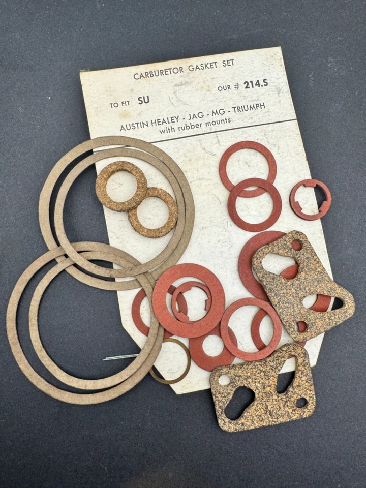 Kit de reparación de carburador SU AUSTIN HEALEY - JAG-MG-TRIUMPH con soportes de goma 214.S Foto 2 de 2
