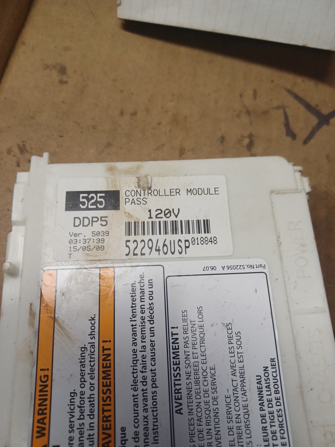 Fisher & Paykel Dishwasher Control Board Part 522946USP 522946 eBay