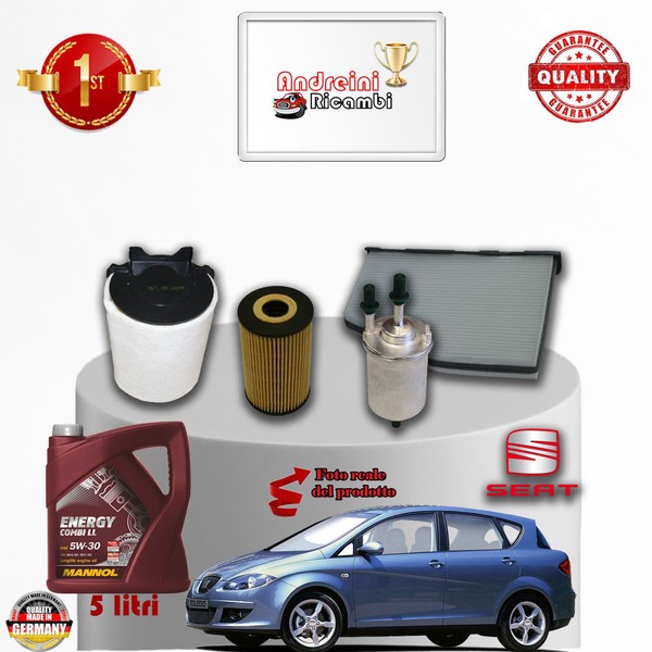 Inspektionskit Filter + ÖL Seat Toledo Iii 2.0 Fsi 110KW 150CV Von 2006-> 2009-image